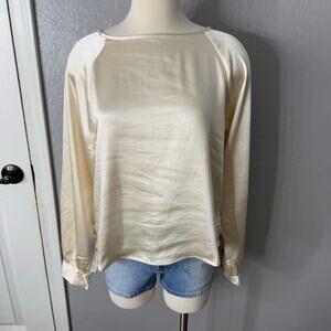 GAP Ivory Satin Blouse